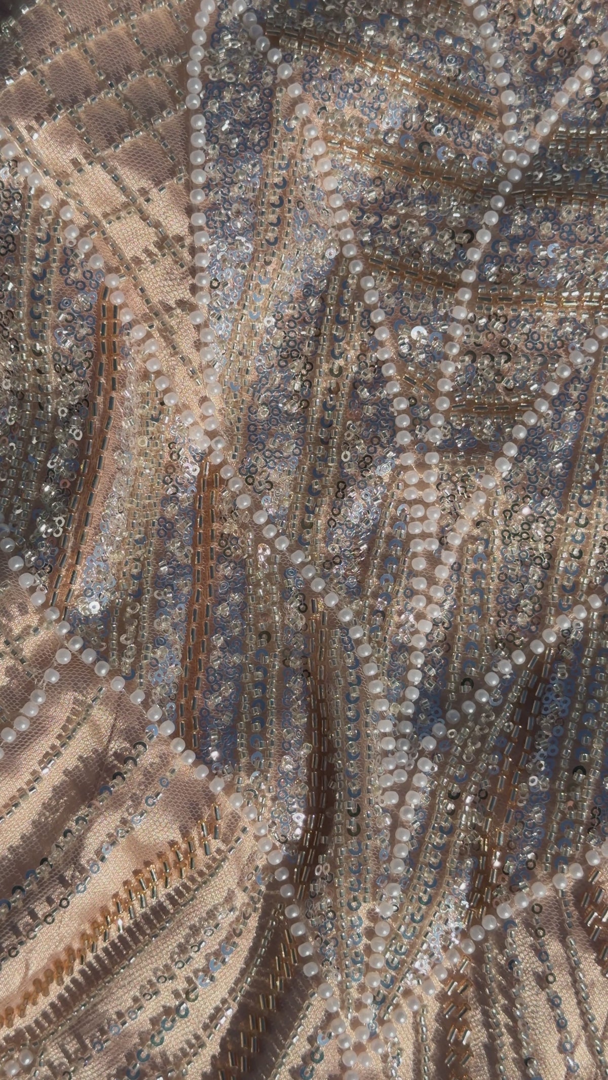 Pink Gold Mini Dress